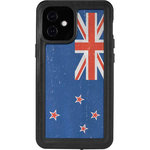 New Zealand Flag Distressed iPhone 12 Mini Waterproof Case